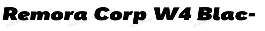 Remora Corp W4 Blac字体转换